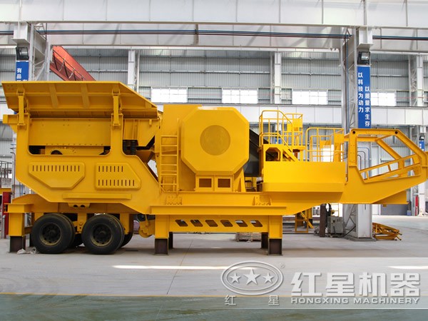 移動式鵝卵石破碎機 移動式鵝卵石破碎機