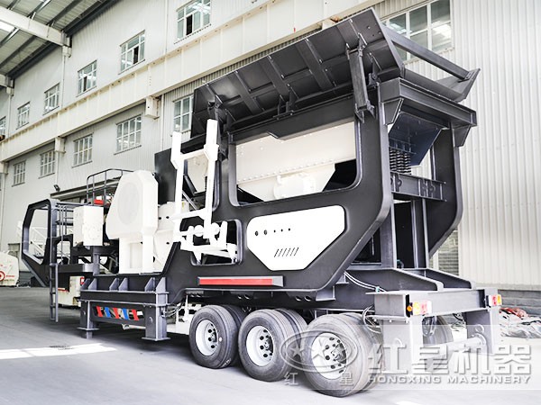 紅星時產(chǎn)200噸青石移動式破碎機(jī)