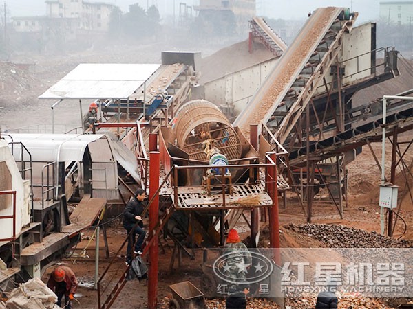 移動粉石機現場圖 移動粉石機現場圖