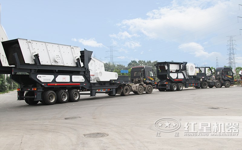 車載式流動石子破碎站，發(fā)貨快