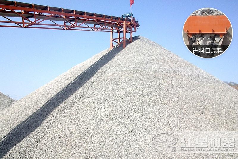 山東打石頭現(xiàn)場(chǎng)，物料展示