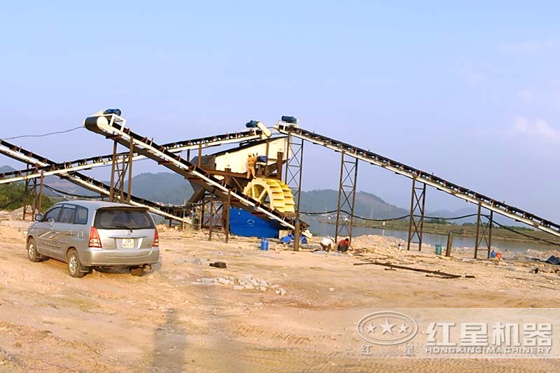 遼寧朝陽(yáng)客戶(hù)石子清洗機(jī)械實(shí)拍