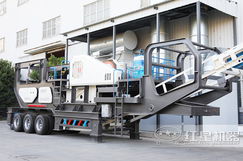 鄂破移動式破碎站：給料+粗碎+除鐵+風(fēng)選+傳輸