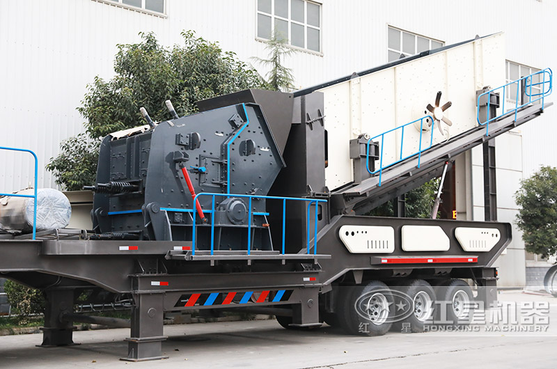 移動(dòng)式立式反擊破碎機(jī)，可隨地移動(dòng)快捷智能