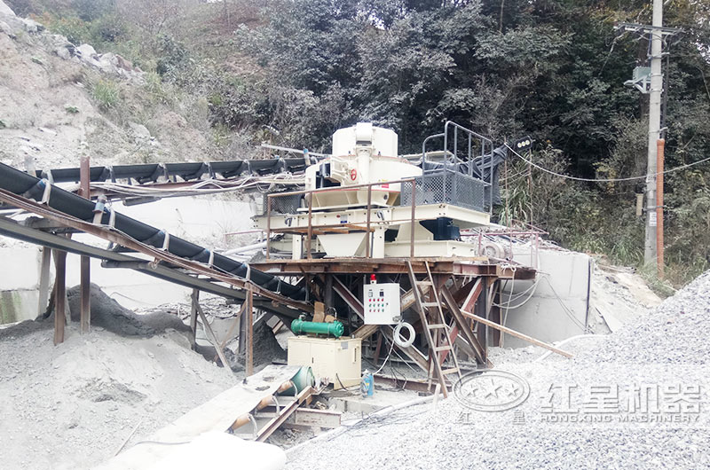 制砂生產線現(xiàn)場