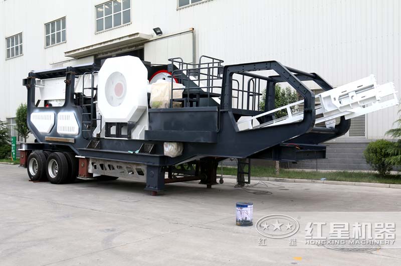 移動顎式破碎機，如上圖
