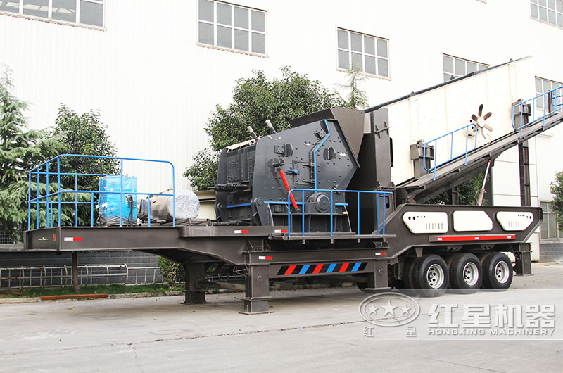 反擊破移動式破碎站，中碎物料具有整形作用