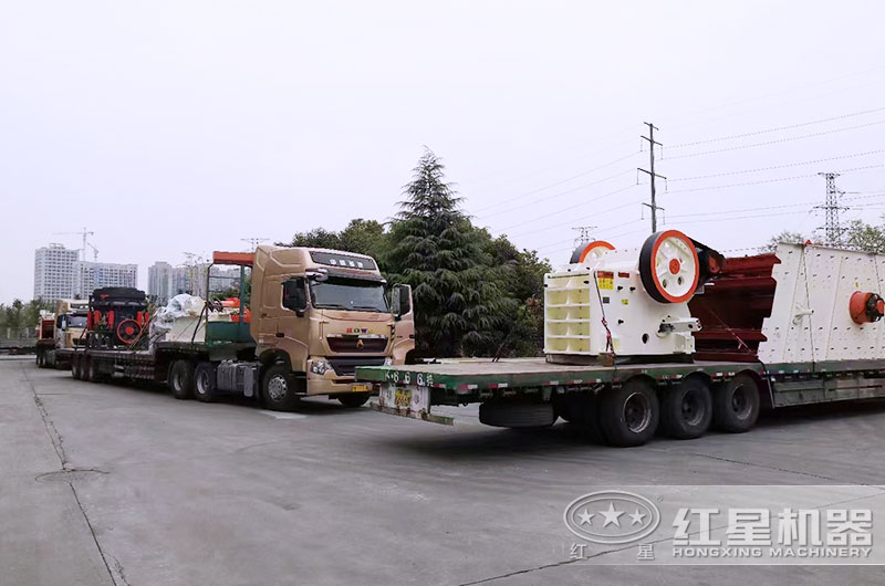 時(shí)產(chǎn)500噸破石子生產(chǎn)線(xiàn)設(shè)備發(fā)貨