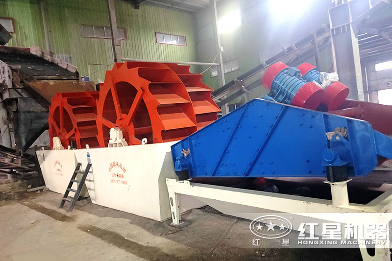 洗砂機作業(yè)現(xiàn)場